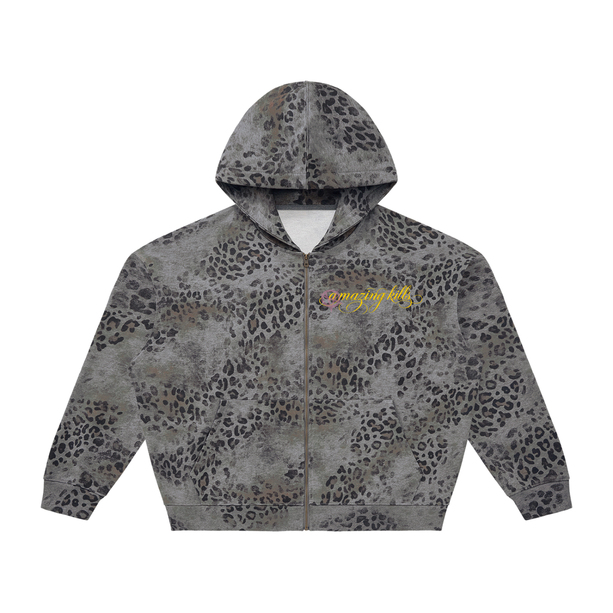 Amazing Leopard Full Zip Hoodie