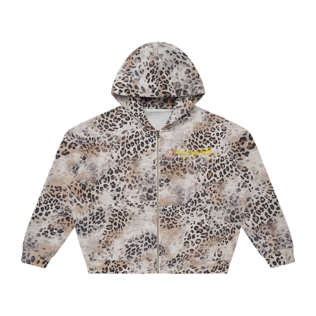 Amazing Leopard Full Zip Hoodie